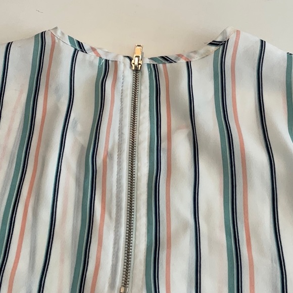 Sienna Sky white blouse with colored stripes, XS. - Picture 4 of 4